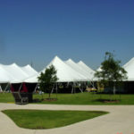 Peaked pole tents for events and festivals