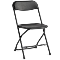 black folding chairs for rent - dallas - houston