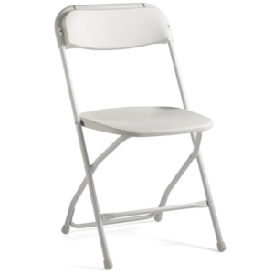 white folding chairs for rent - Dallas & Houston